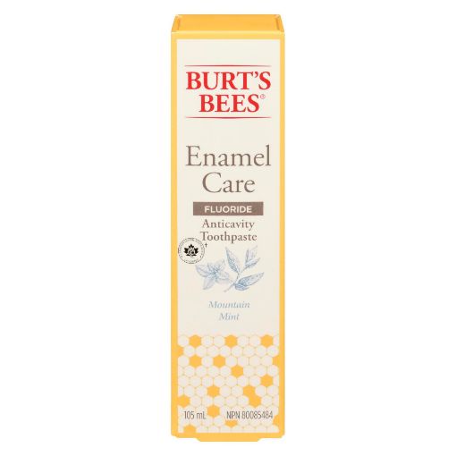Picture of BURTS BEES FLUORIDE ENAMEL CARE TOOTHPASTE - MOUNTAIN MINT 105ML           