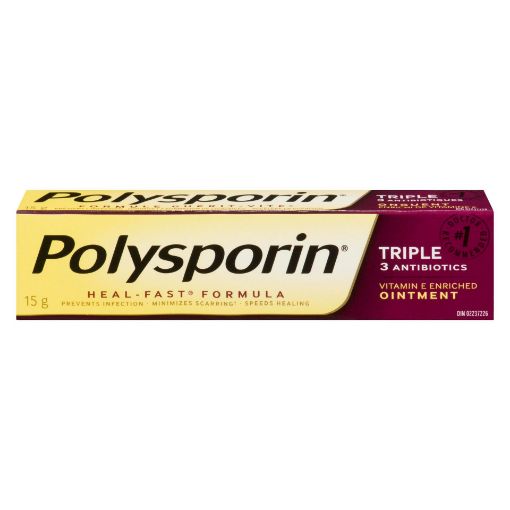 Picture of POLYSPORIN HEAL FAST TRIPLE OINTMENT 15GR                                  