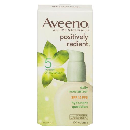 Picture of AVEENO POSITIVELY RADIANT DAILY MOISTURIZER LOTION SPF15 120ML             
