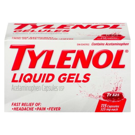 Picture of TYLENOL RS 325MG LIQUID GELS 115S                                          