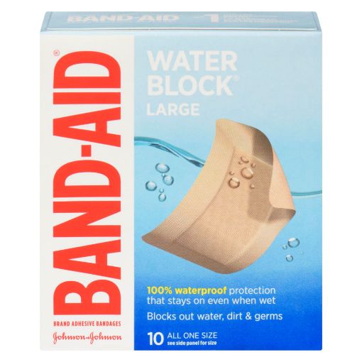 Picture of BAND-AID BANDAGE - WATER BLOCK PLUS - LARGE 10S                            