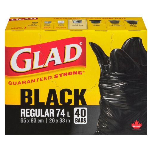 Picture of GLAD EASY-TIE GARBAGE BAG - REGULAR 40S                                    