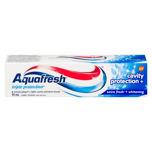 Picture of AQUAFRESH TOOTHPASTE - CAVITY PROTECTION - EXTRA FRESH 90ML                