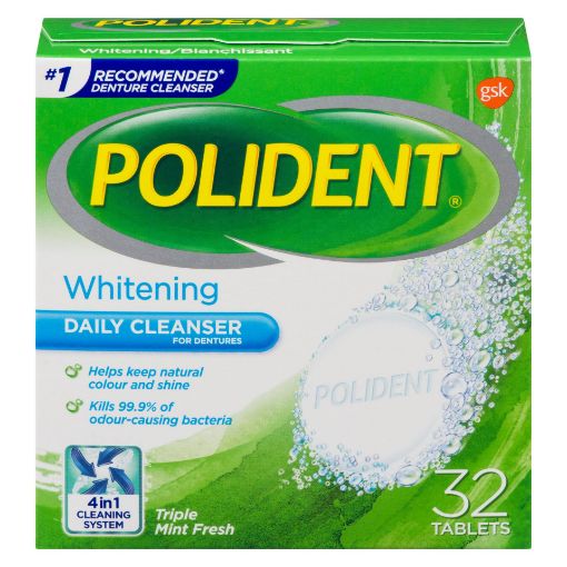 Picture of POLIDENT WHITENING - MINT TABLET 32S