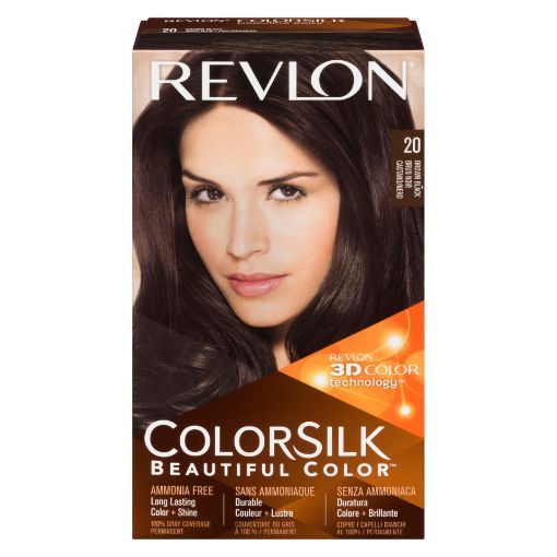 Picture of REVLON COLORSILK HAIR COLOUR - BROWN BLACK 20                              