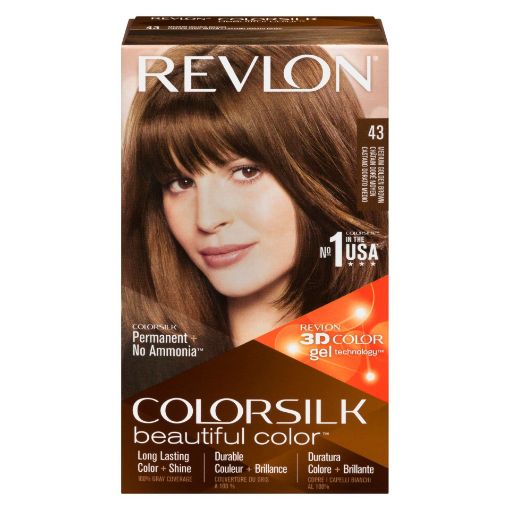 Picture of REVLON COLORSILK HAIR COLOUR - MEDIUM GOLDEN BROWN 43                      