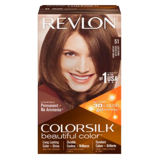 Picture of REVLON COLORSILK HAIR COLOUR - LIGHT BROWN 51                              