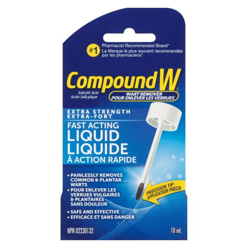 Picture of COMPOUND W FAST-ACTING WART REMOVER LIQUID 20% 10ML