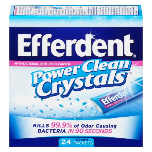 Picture of EFFERDENT POWER CLEAN CRYSTALS 24S                                         