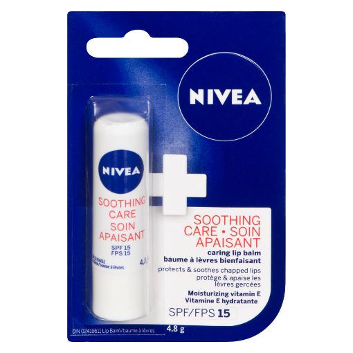 Picture of NIVEA SOOTHING LIP BALM SPF15 4.8GR                                        