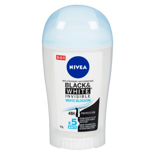 Picture of NIVEA INVISIBLE FOR BLACK and WHITE ANTIPERSPIRANT - PURE STICK 43GR
