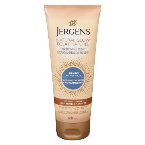 Picture of JERGENS NATURAL GLOW + FIRMING DAILY MOISTURIZER - MEDIUM TO TAN 200ML     