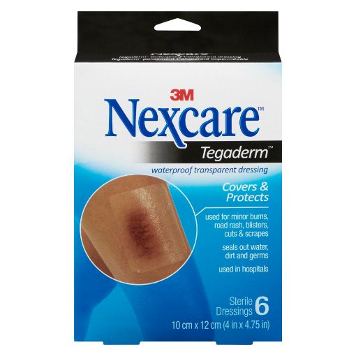 Picture of 3M NEXCARE TEGADERM DRESSING - TRANSPARENT - WATERPROOF 4S                 