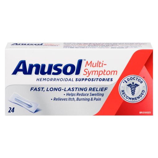 Picture of ANUSOL REGULAR SUPPOSITORY 24S                                             
