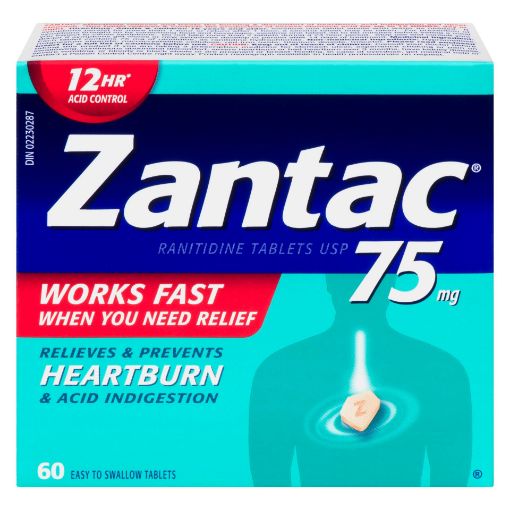 Picture of ZANTAC TABLET 60S                                                          
