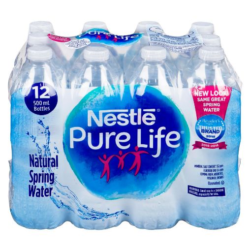 Picture of PURE LIFE NATURAL SPRING WATER 12X500ML