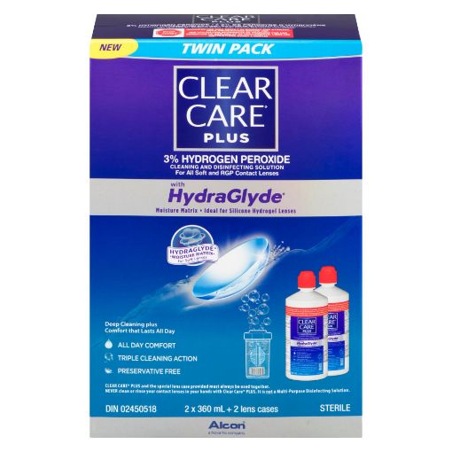 Picture of CLEAR CARE PLUS WITH HYDRAGLYDE 2X360ML