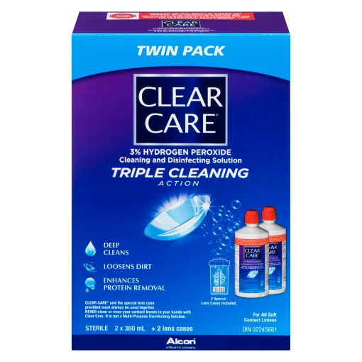 Picture of CLEAR CARE SOLUTION TWIN PACK 2X360ML                                      
