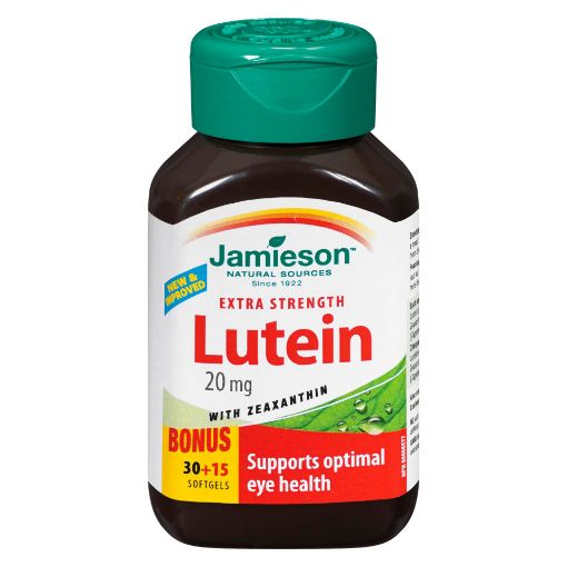 Picture of JAMIESON EXTRA STRENGTH LUTEIN 20MG CAPSULES 30+15S                        