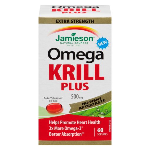 Picture of JAMIESON OMEGA KRILL PLUS 500MG GEL CAPS 60S                               
