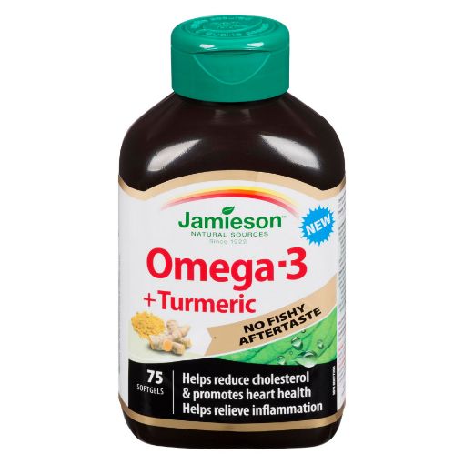 Picture of JAMIESON OMEGA W TURMERIC - NO FISHY - GELCAPS 75S                         