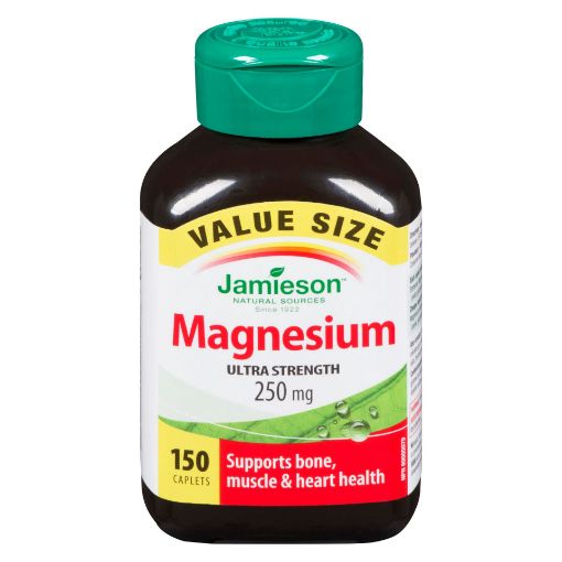 Picture of JAMIESON MAGNESIUM 250MG VALUE SIZE CAPLETS 150S                           