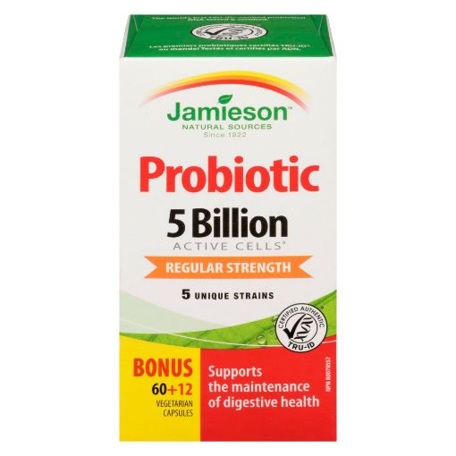 Picture of JAMIESON PROBIOTIC 5 BILLION CAPSULES 60+12S