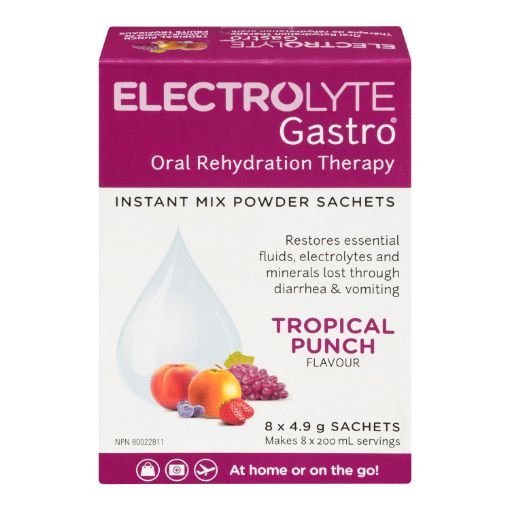 Picture of ELECTROLYTE GASTRO - TROPICAL FRUIT 8X4.9GR                                