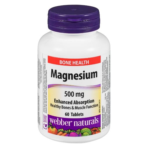 Picture of WEBBER NATURALS MAGNESIUM TABLETS 500MG 60S