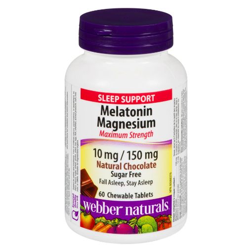 Picture of WEBBER NATURALS MELATONIN MAGNESIUM 10\150MG TABLETS 60S                   