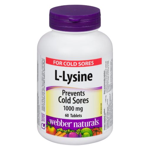 Picture of WEBBER NATURALS L-LYSINE 1000MG 60S                                        