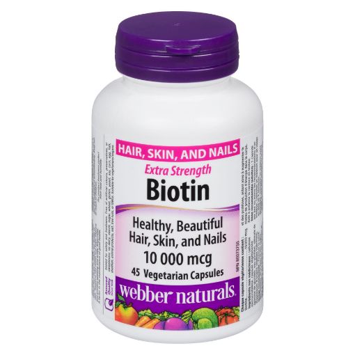 Picture of WEBBER NATURALS EXTRA STRENGTH BIOTIN 10,000MCG 45S