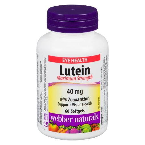 Picture of WEBBER NATURALS LUTEIN W/ZEAXANTHIN 40MG 60S                               