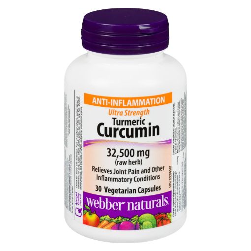Picture of WEBBER NATURALS TURMERIC ULTRA STRENGTH 32,500MG 30S                       