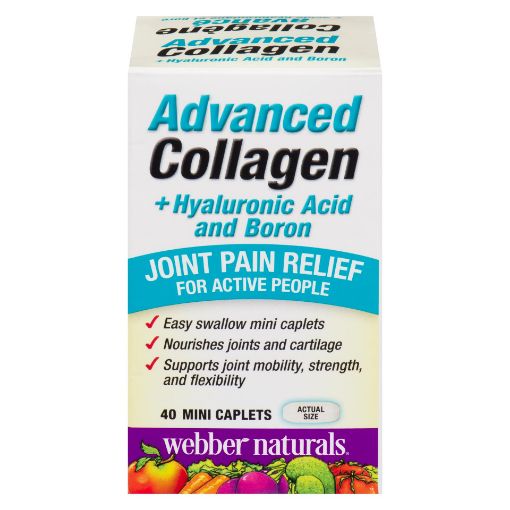 Picture of WEBBER NATURALS ADVANCED COLLAGEN + HYALURONIC ACID and BORON CAPSULES 40S