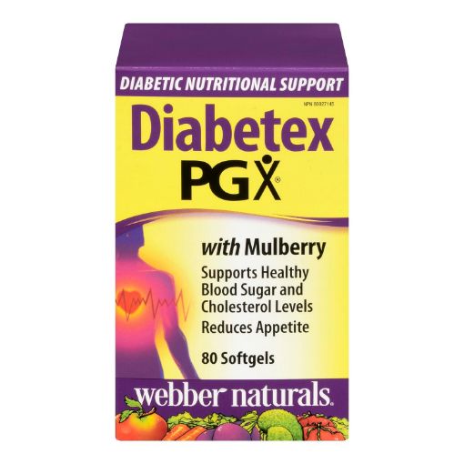 Picture of WEBBER NATURALS DIABETEX PGX W/MULBERRY 80S                                
