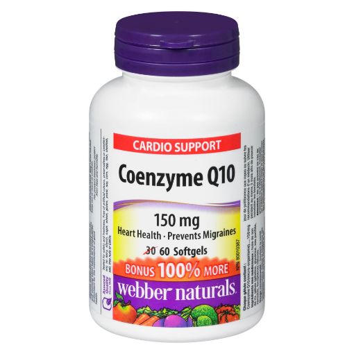 Picture of WEBBER NATURALS COENZYME Q10 150MG BONUS PACK 30+30S                       