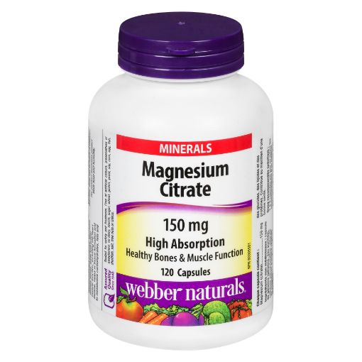 Picture of WEBBER NATURALS MAGNESIUM CITRATE CAPSULE 150MG 120S