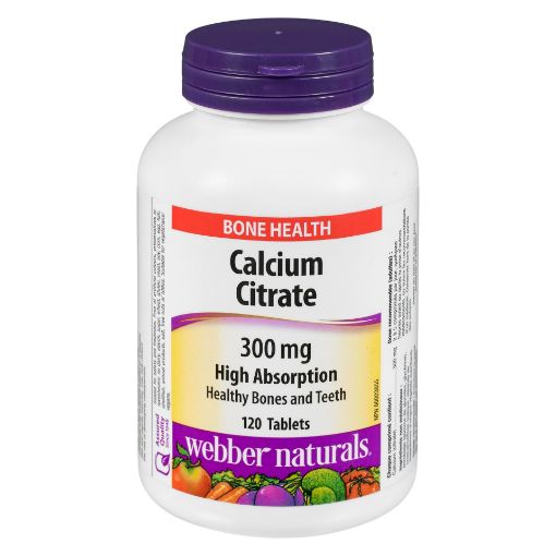 Picture of WEBBER NATURALS CALCIUM CITRATE TABLET 300MG 120S