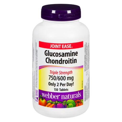 Picture of WEBBER NATURALS GLUCOSAMINE CHONDROITIN TRIPLE STRENGTH 750/600MG 150S     