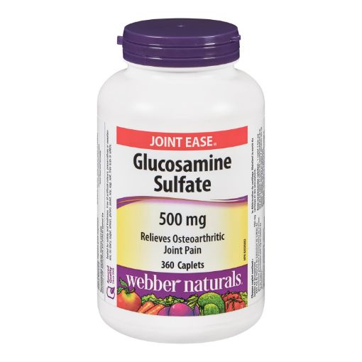 Picture of WEBBER NATURALS GLUCOSAMINE SULFATE CAPLET 500MG 360S                      
