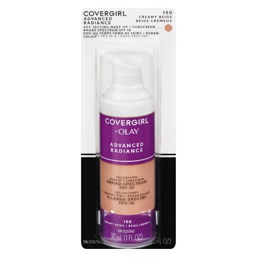 Picture of COVERGIRL ADVANCED RADIANCE MAKE UP - CREAM BEIGE 150                      