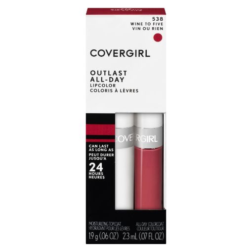 Picture of COVERGIRL OUTLAST ALL-DAY LIP COLOR - WINE TO FIVE                         