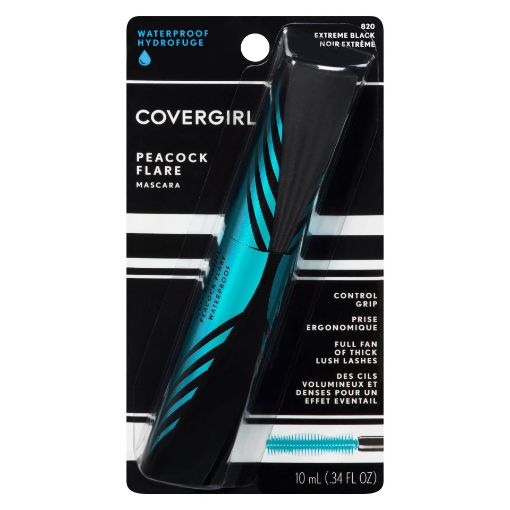 Picture of COVERGIRL PEACOCK FLARE MASCARA - WTP - EXTREME BLACK                      
