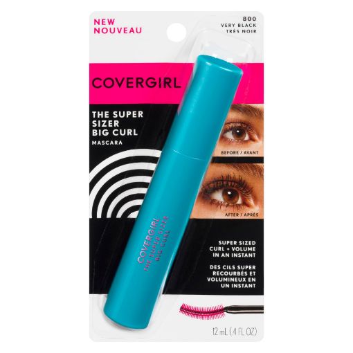 Picture of COVERGIRL THE SUPER SIZER BIG CURL MASCARA - VERY BLACK                    