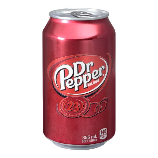 Picture of DR PEPPER BEVERAGE - CAN 355ML      