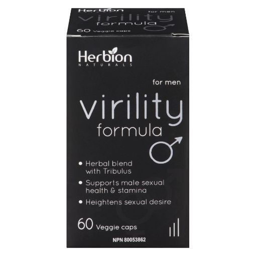 Picture of HERBION VIRILITY FORMULA - FOR MEN - VEGETABLE CAPSULES 60S                     