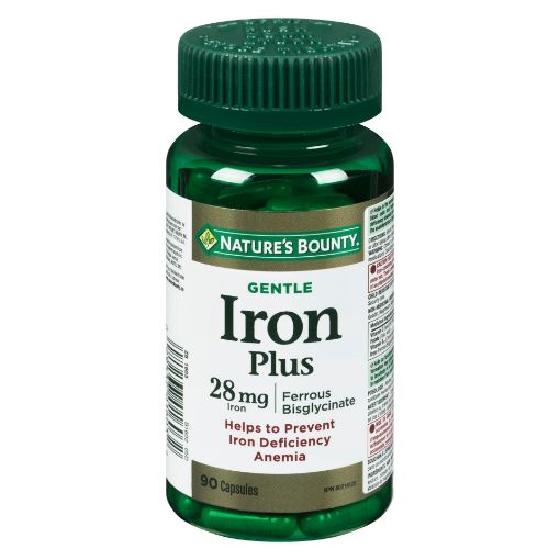 Picture of NATURES BOUNTY GENTLE IRON GLYCINATE - CAPSULE 90S