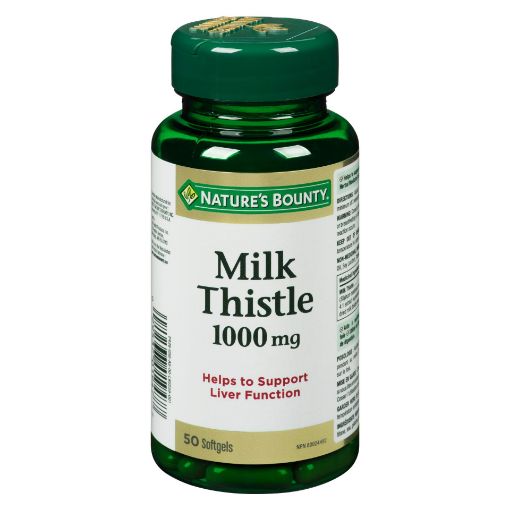 Picture of NATURES BOUNTY MILK THISTLE 1000MG SOFTGEL 50S                             