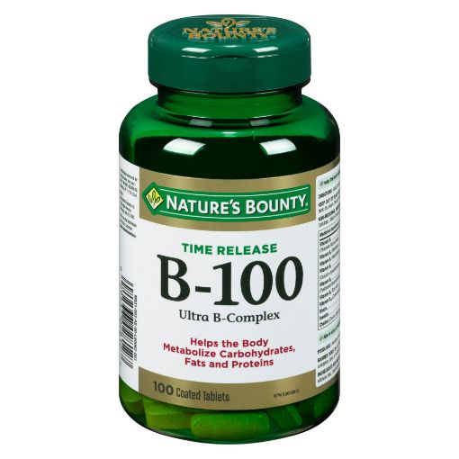 Picture of NATURES BOUNTY B100 - ULTRA B - TIME RELEASE TABLET 100S                   